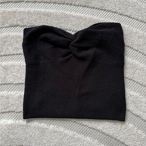 Elegant Black Strapless Top